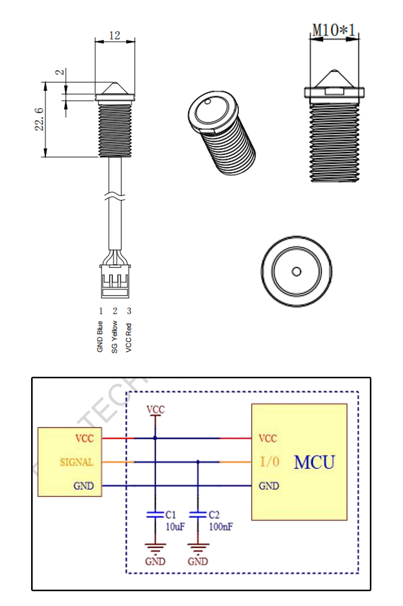 小體積螺紋M10  FS-IR2405